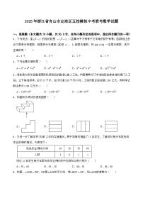 浙江省舟山市定海区五校2025届九年级下学期中考模拟数学试卷(含答案)