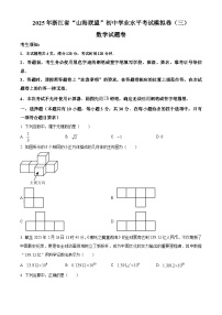 2025年浙江省山海联盟初中学业水平考试模拟卷（三）数学试题(含答案)