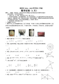 广东省深圳市福田区5校联考2025届九年级上学期1月中考一模数学试卷