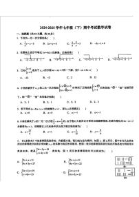 河南省鹤壁市部分学校2024-2025学年七年级下学期4月期中考试 数学试题(PDF版)
