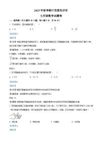 湖北省宜昌市宜都市2024-2025学年七年级下学期4月期中考试 数学试题（含解析）
