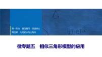 2025年中考数学总复习课件(山东省专用)28 第一部分   第四章 微专题五 相似三角形模型的应用