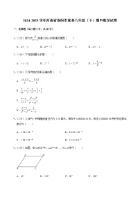 2024-2025学年河南省洛阳市嵩县八年级（下）期中数学试卷