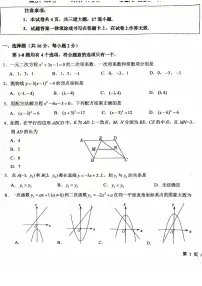 2025北京 十一学校初二（下）期中数学（II）试卷