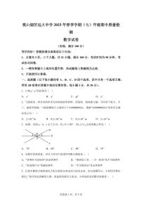 2024-2025学年贵州省贵阳市观山湖区七年级下学期4月期中考试数学试题（含答案）