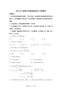 2024-2025学年湖南省永州市新田县七年级下学期期中考试数学试题（含答案）
