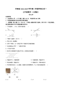 河南省商丘市2024—2025学年七年级下学期第一次月考数学试题（原卷版+解析版）
