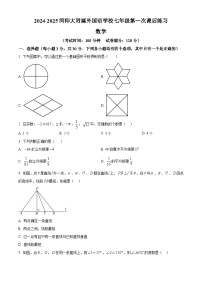 河南省新乡市河南师范大学附属外国语学校2024-2025学年七年级下学期3月月考数学试题（原卷版+解析版）