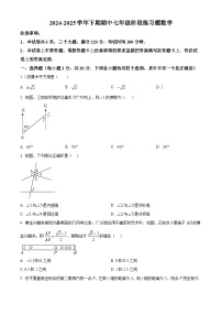 河南省周口市西华县2024-2025学年七年级下学期4月期中数学试题（原卷版+解析版）