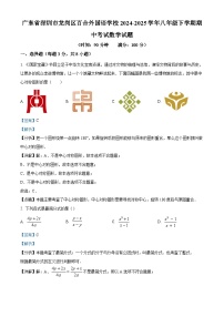 广东省深圳市龙岗区百合外国语学校2024-2025学年八年级下学期期中考试 数学试题（含解析）
