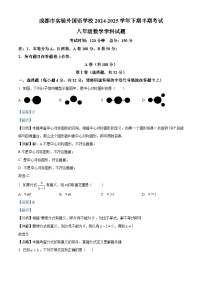 四川省成都市实验外国语学校2024-2025学年八年级下学期期中考试 数学试题（含解析）