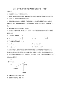 2025届宁夏中考数学仿真模拟检测试卷（二模）含答案