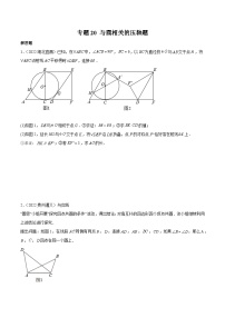2022年中考数学真题分项汇编(全国通用)专题20与圆相关的压轴题(共19题)(原卷版+解析)
