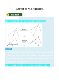 2025年中考数学压轴专题汇编(江苏专用)压轴专题08中点问题的探究(原卷版+解析)特训