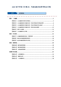 2025年中考数学压轴题型模型方与技巧(通用版)专题09函数选填压轴常考热点问题(原卷版+解析)特训