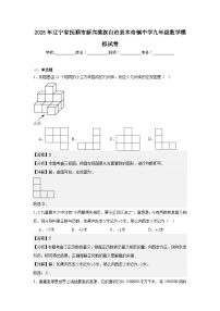 2025年辽宁省抚顺市新宾满族自治县木奇镇中学九年级数学模拟试卷（教师版）