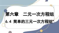 初中数学冀教版（2024）七年级下册（2024）三元一次方程组教案配套ppt课件