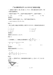 广东省肇庆四会市2024年中考二模数学试卷（解析版）