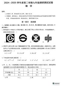 2025年深圳坪山区中考二模数学试卷+答案