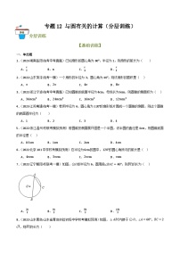 2025年中考数学总复习 专题12 与圆有关的计算（分层训练）(原卷版+解析版）