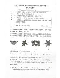 2024北京北师大实验中学初三（上）期中数学试卷（含答案）