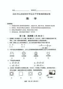2025年山西省初中学业水平学情调研测试卷九年级数学（中考模拟）
