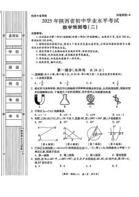2025年陕西省咸阳市永寿县豆家中学中考二模数学试题（中考模拟）
