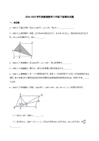 2024-2025学年湘教版数学八年级下册期末试题（含答案）
