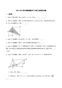 2024-2025学年湘教版数学八年级下册期末试题（含答案）