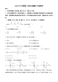 湖南省衡阳县多校联考2024-2025学年八年级下学期3月月考数学试题（原卷版+解析版）