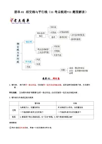 清单01 相交线与平行线-2024-2025学年七年级数学下学期期中考点大串讲+讲义（人教版2024）