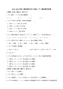 2023-2024学年上海市徐汇区八年级（下）期末数学试卷 （含解析）