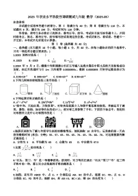 2025年济南槐荫区九年级中考数学二模考试试题（含答案）