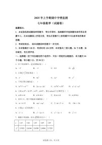 湖南省永州市祁阳市七年级下学期4月期中数学检测试题（含答案）