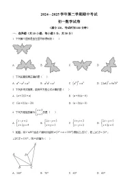 江苏省无锡市江阴市2024-2025学年七年级下学期4月期中数学试题（原卷版+解析版）