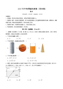 2025年中考押题预测卷：数学（贵州卷）（考试版）