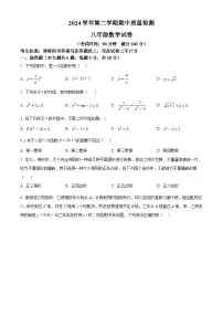 上海市交大附集团2024-2025学年八年级下学期数学期中试卷 （原卷版+解析版）