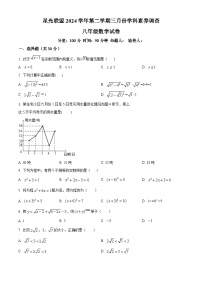 浙江省星光联盟2024-2025学年八年级下学期三月学科素养调查数学试卷（原卷版+解析版）