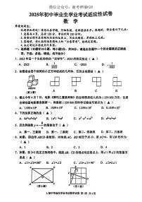 2025浙江省台州路桥九年级中考二模卷   数学 有答案