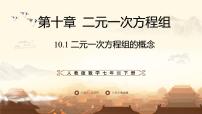 人教版（2024）七年级下册（2024）二元一次方程组的概念图片ppt课件