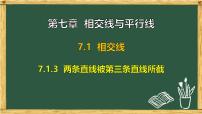 数学七年级下册（2024）两条直线被第三条直线所截课文内容课件ppt