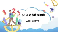 数学七年级下册（2024）两条直线垂直教学课件ppt