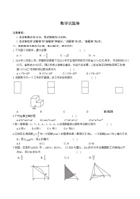 安徽省淮北市五校2025届九年级下学期中考一模数学试卷(含解析)