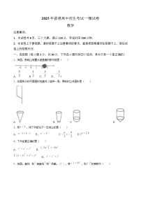 河南省驻马店市平舆县2025届九年级下学期中考一模数学试卷(含答案)