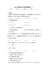 湖北省2025届九年级下学期中考模拟（一）数学试卷(含答案)