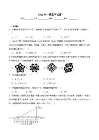 湖南师范大学附属中学2025届九年级下学期中考一模数学试卷(含解析)