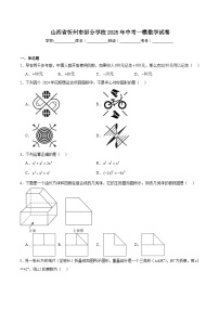 山西省忻州市部分学校2025届九年级下学期中考一模数学试卷(含解析)