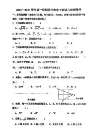 广东省深圳市龙岗中学等校2024—2025学年上学期八年级10月月考数学试题