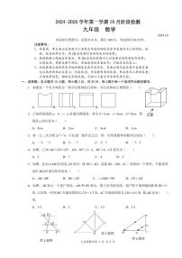 广东省深圳市龙华区外国语学校2024-2025学年上学期九年级10月月考数学试卷