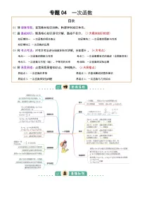 专题04 一次函数(3大模块知识梳理+4个考点+4个易错点)-2025中考数学二轮专题复习（含答案）